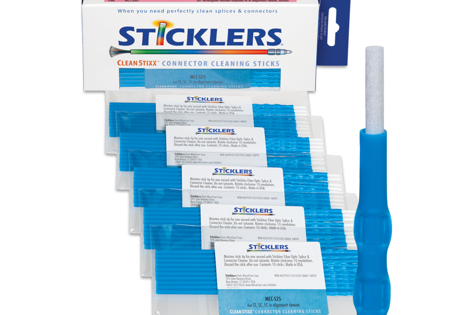 CleanStixx Fiber Optic Cleaning Swabs Arrow Wire & Cable